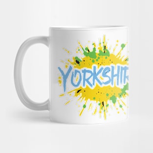 YORKSHIRE vibrant colourful graffiti tee Mug